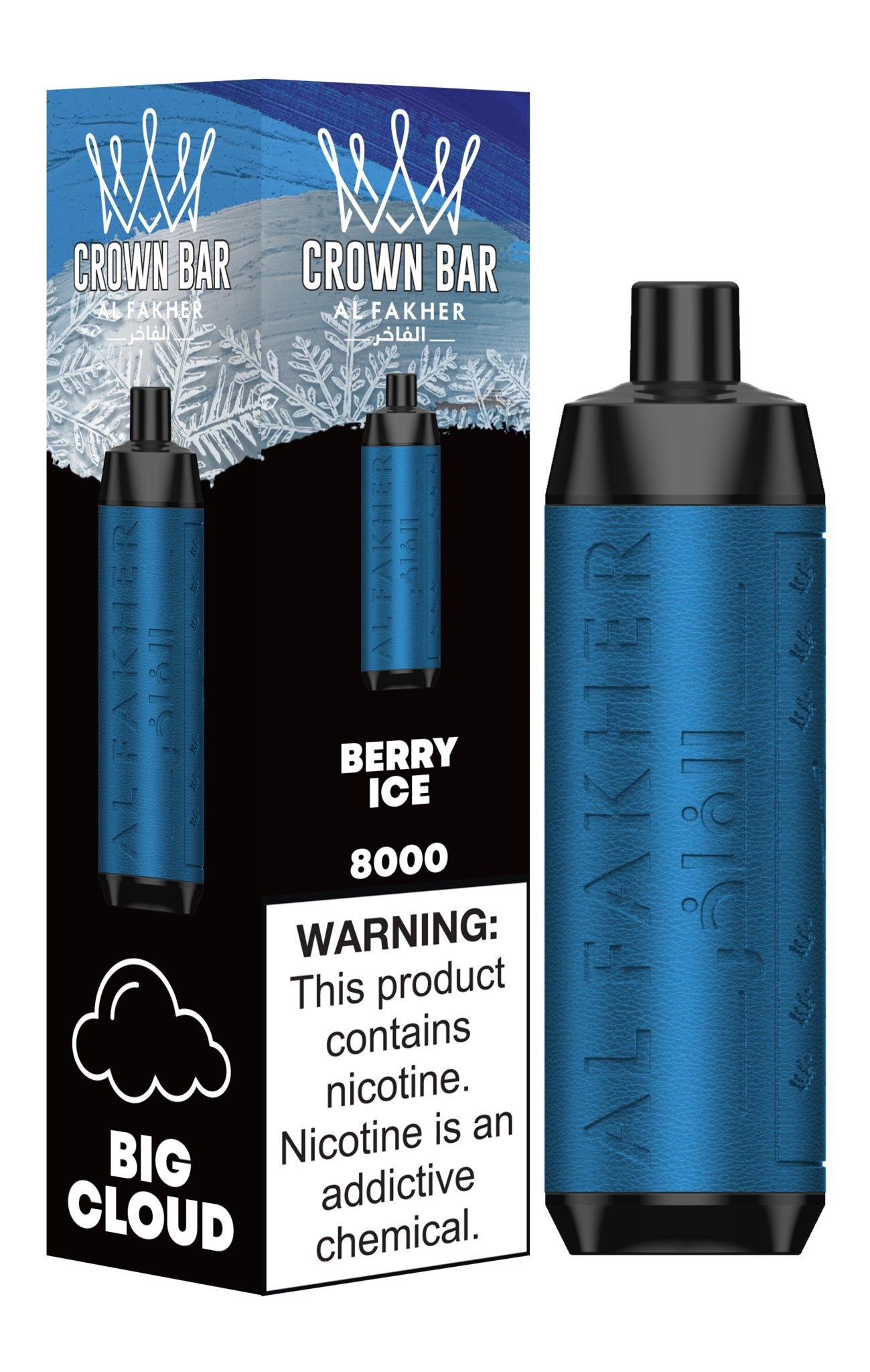 Al Fakher Crown Bar 8000 Puffs Disposable Vape Box of 10