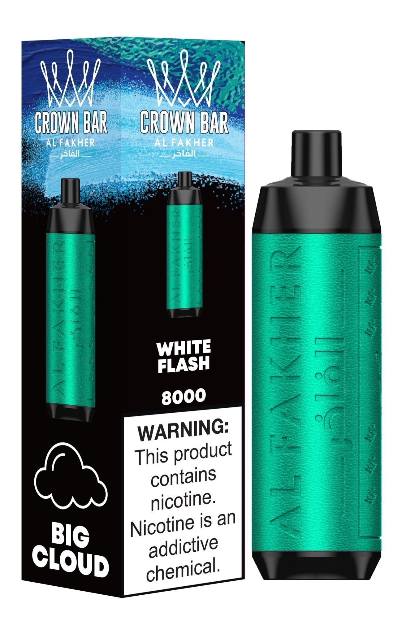 Al Fakher Crown Bar 8000 Puffs Disposable Vape Box of 10