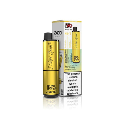 IVG 2400 Disposable Vape Pod Puff Device - Box of 5