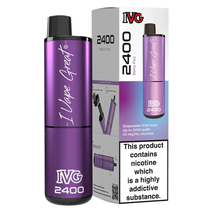 IVG 2400 Disposable Vape Pod Puff Device - Box of 5
