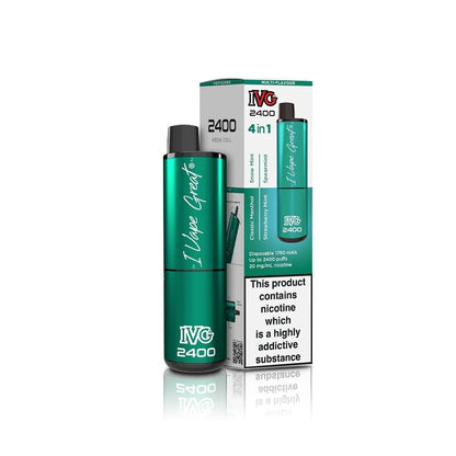 IVG 2400 Disposable Vape Pod Puff Device - Box of 5