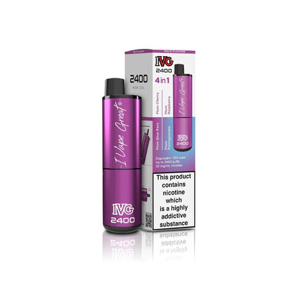 IVG 2400 Disposable Vape Pod Puff Device - Box of 5