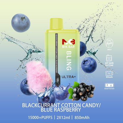 MK Bling Ultra 15000 Puffs Disposable Vape - Box of 5