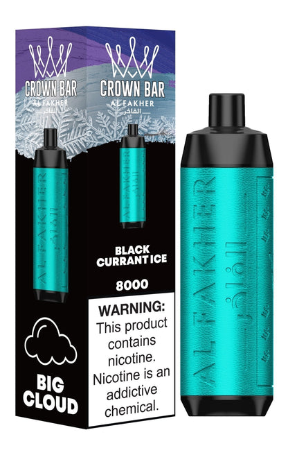 Al Fakher Crown Bar 8000 Puffs Disposable Vape Box of 10