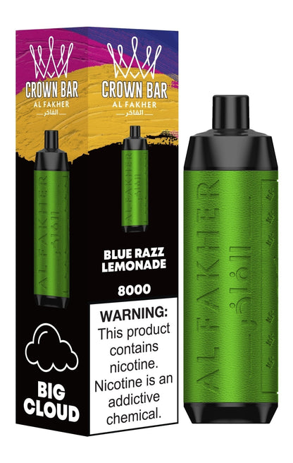 Al Fakher Crown Bar 8000 Puffs Disposable Vape Box of 10