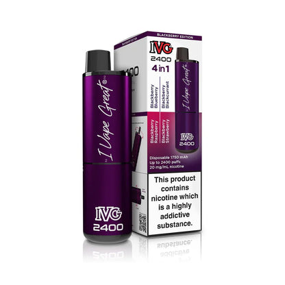 IVG 2400 Disposable Vape Pod Puff Device - Box of 5