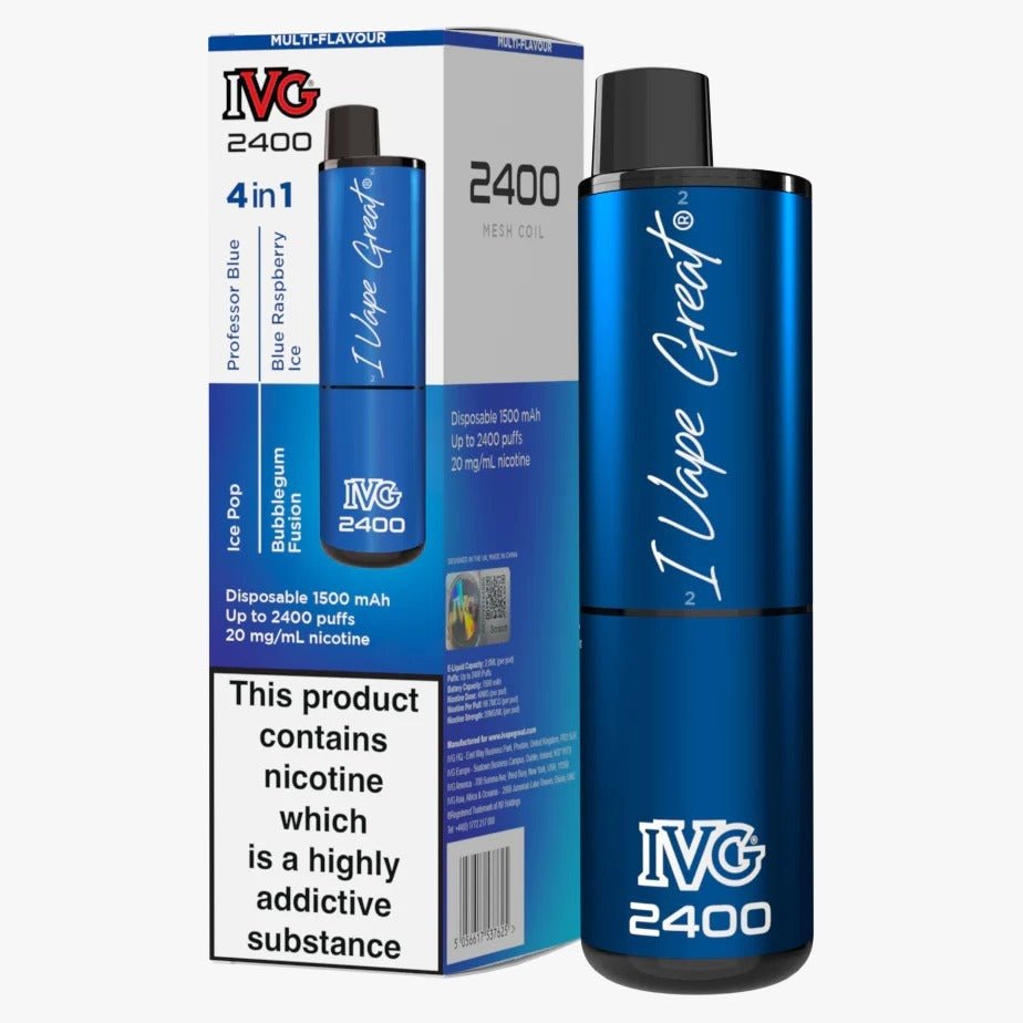 IVG 2400 Disposable Vape Pod Puff Device - Box of 5