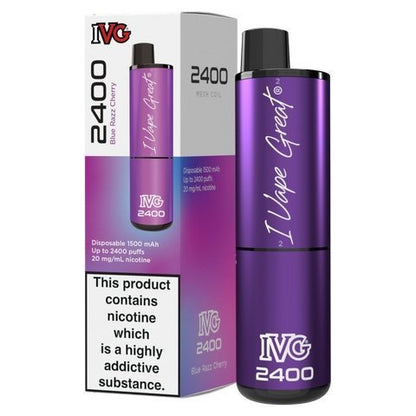 IVG 2400 Disposable Vape Pod Puff Device - Box of 5