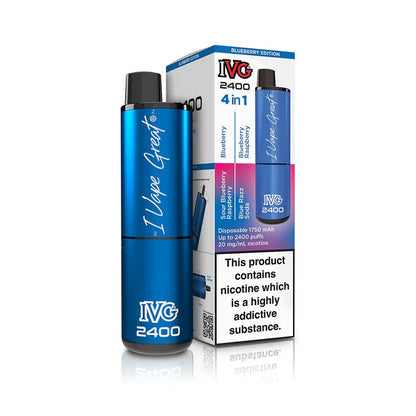 IVG 2400 Disposable Vape Pod Puff Device - Box of 5