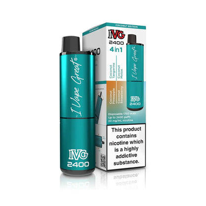 IVG 2400 Disposable Vape Pod Puff Device - Box of 5