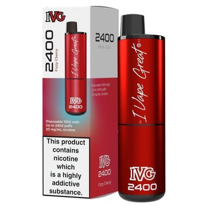 IVG 2400 Disposable Vape Pod Puff Device - Box of 5