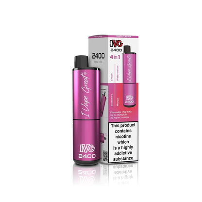 IVG 2400 Disposable Vape Pod Puff Device - Box of 5