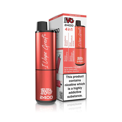 IVG 2400 Disposable Vape Pod Puff Device - Box of 5