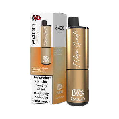IVG 2400 Disposable Vape Pod Puff Device - Box of 5