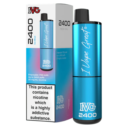 IVG 2400 Disposable Vape Pod Puff Device - Box of 5