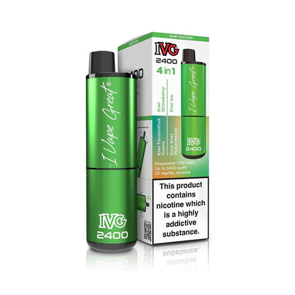 IVG 2400 Disposable Vape Pod Puff Device - Box of 5