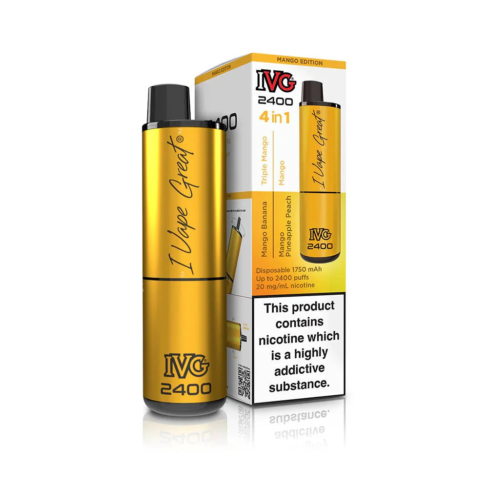 IVG 2400 Disposable Vape Pod Puff Device - Box of 5