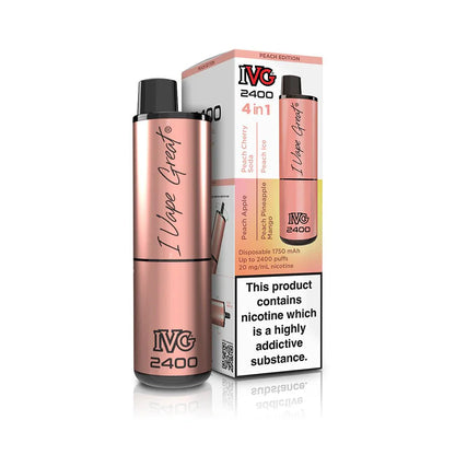 IVG 2400 Disposable Vape Pod Puff Device - Box of 5