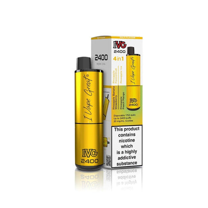 IVG 2400 Disposable Vape Pod Puff Device - Box of 5