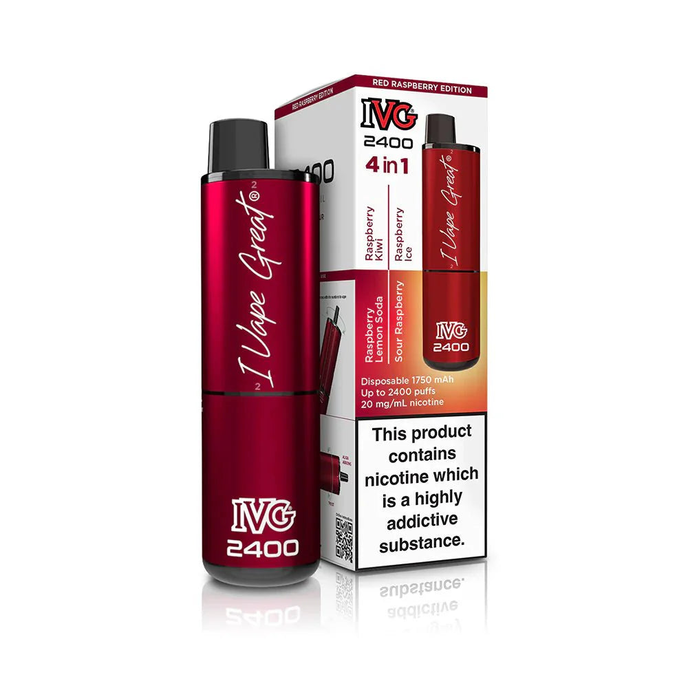 IVG 2400 Disposable Vape Pod Puff Device - Box of 5