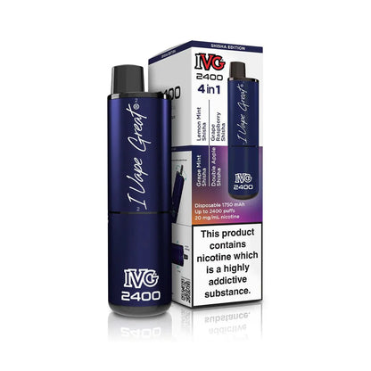 IVG 2400 Disposable Vape Pod Puff Device - Box of 5
