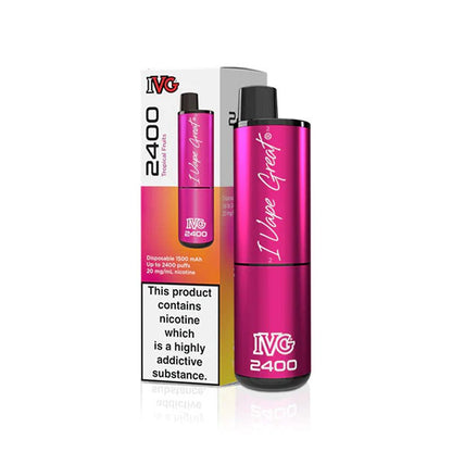 IVG 2400 Disposable Vape Pod Puff Device - Box of 5